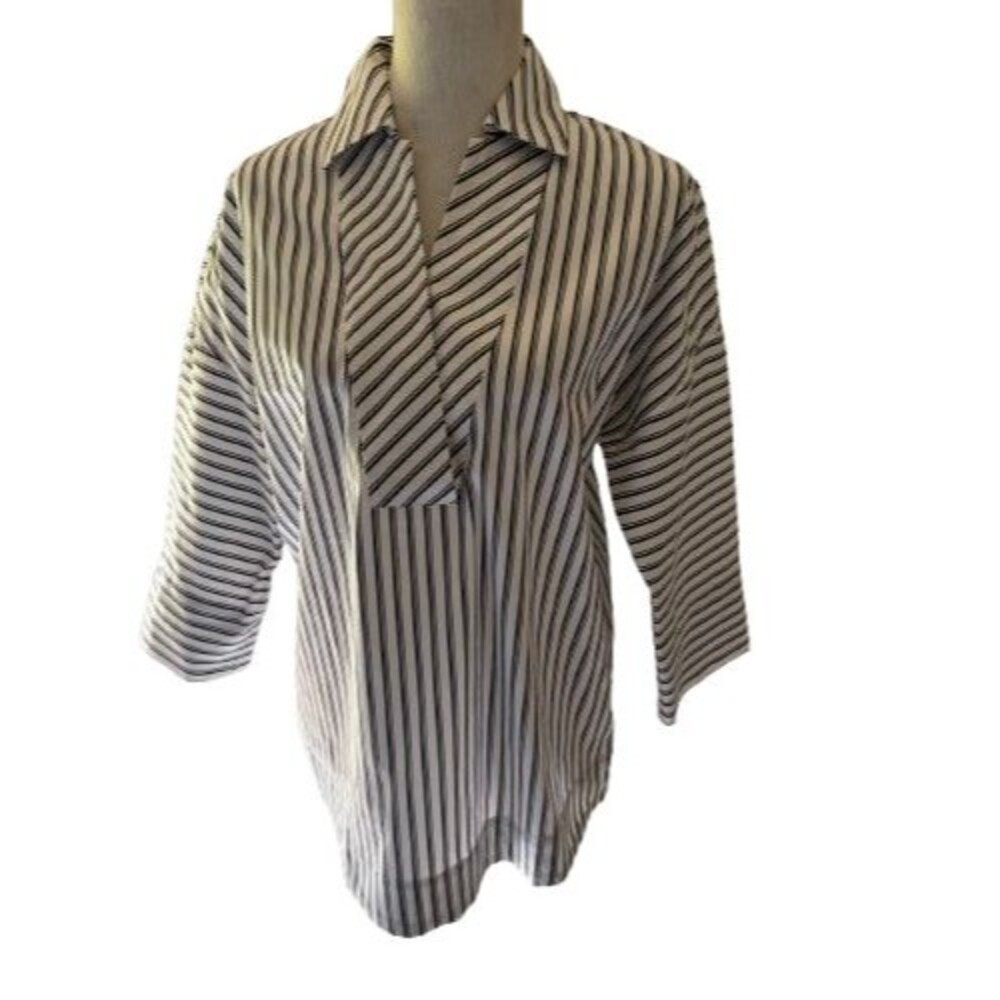 NWOT Chicos 3/4 Sleeve Cotton Blend Tunic Size 0